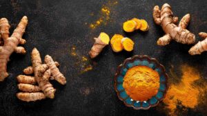 plante curcuma en poudre