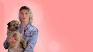helene gateau et son chien
