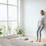 Exercices Pilates au mur